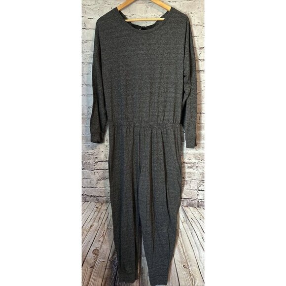 Victoria's Secret Gray One Piece Romper Jumpsuit Long Sleeve Back Cutout  XL - Picture 1 of 5